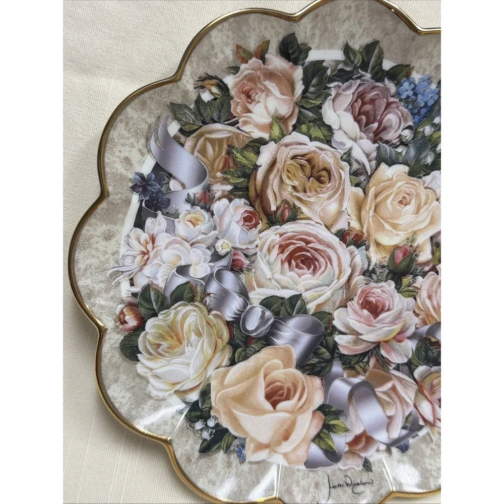 Franklin Mint Plate Limited Edition Victorian Bridal  by‎ Judith Winslow 8 Inch